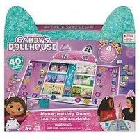 Gabby’s Dollhouse, Meow-mazing Board Game Based on the DreamWorks Netflix Show with 4 Kitty Headbands, for Families and Kids Ages 4 and up