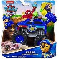 Paw Patrol: Rescue Wheels Chase’s Cruiser, Toy Truck with Projectile Launcher and Collectible Action Figure, Kids’ Toys for Boys & Girls Ages 3 and up