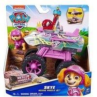 Paw Patrol: Rescue Wheels Skye’s Jet, Toy Truck with Transformation into Jet-Mode and Collectible Action Figure, Kids’ Toys for Boys & Girls Ages 3+