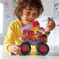Paw Patrol: Rescue Wheels Marshall’s Fire Engine, Toy Fire Engine with Projectile Launcher and Collectible Action Figure, Kids’ Toys for Boys & Girls Ages 3+