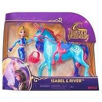 Unicorn Academy, Isabel & River Set with 2 Riding Accessories and Hair Styling Tool, Dolls and Unicorn Toys for Girls Aged 4 and up