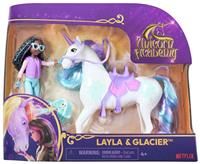 Unicorn Academy, Layla & Glacier Set with 2 Riding Accessories and Hair Styling Tool, Dolls and Unicorn Toys for Girls Aged 4 and up