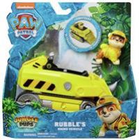 Paw Patrol Jungle Pups, Rubble Rhino Vehicle, Toy Truck with Collectible Action Figure, Kids’ Toys for Boys & Girls Aged 3 and Up