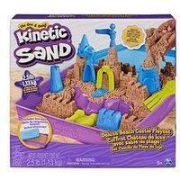 Kinetic Sand, Deluxe Beach Castle Playset with 1.13kg of Beach Sand, Includes Moulds and Tools, Sensory Toys for Kids Aged 5+