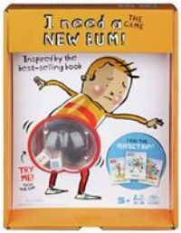 I Need a New Bum! The Game, Based on the Book with Bum Popper and Bum Cheek Tiles Fun Game for Family Game Night, For Kids Ages 5 and up