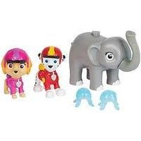 Paw Patrol: Jungle Pups Marshall, Skye & Elephant Action Figures with Projectile Launcher, Kids’ Toys for Boys and Girls Aged 3 and Up