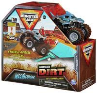 Monster Jam Dirt Starter Set, Featuring 8oz of Monster Dirt and Official 1:64 Scale Die-Cast Monster Jam Truck (Styles Vary)