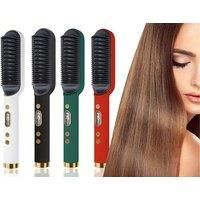 Negative Ion Hair Straightener Comb In 2 Options And 4 Colours - Green