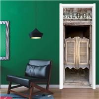Door Stickers for Interior Doors Self Adhesive Wall Art 3D 77 X 200 CM