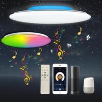 Modern LED Ceiling Lights With Bluetooth Speaker Voice Control RGB Ceiling Lamps For Bedroom Living