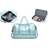 Stylish Holographic Gym Bag In 6 Colour Options - Purple