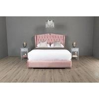 Rosie Luxury Plush Velvet Bed Set With Optional Ottoman Storage - 5 Sizes