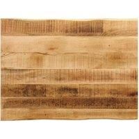 Table Top Live Edge 90x60x2.5 cm Solid Wood Rough Mango