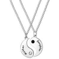 Mother & Daughter Duo Necklace Set - Silver Or Gold