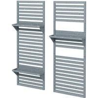 Set Of 2 Wall Mounted Plant Stands In 2 Colours