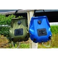 Portable Outdoor Solar Heating Camping Shower Bag - Green