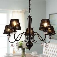 5 Light Dimmable Classic Traditional Crystal Chandelier