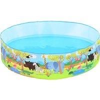 M.Y Splash 6' X 15" Safari Quick Set Kids Paddling Pool - Outdoor Water Play, Easy Setup, Ages 3+, 1.83M X 0.38M
