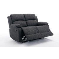 2 Seater Recliner Sofa, Leathaire Fabric Manual Recliner Armchair