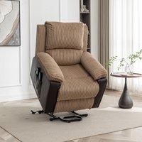 Massage Recliner Chair, Dual Motor Heated 8 Point Massage Sofa Chair