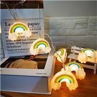 Gimuk Rainbow Fairy String Lights, Led ft 20 10 White Xmas Powered