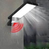 LED Solar Street Light PIR Motion Sensor Outdoor Floodlight Waterproof For Garden Courtyard Patio