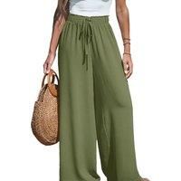 Women'S High-Waisted Wide Leg Pants - 5 Sizes, 8 Colours