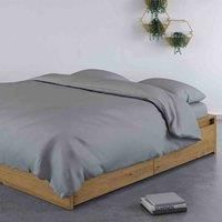 Panda Bamboo Quiet Grey Duvet Cover Grey