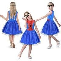 Kid'S Spider Man Superhero Inspired Costume With Mask
