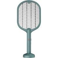 2-In-1 Electric Mosquito Fly Swatter With Uv Lamp - 2 Colours - Beige