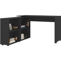 Spacious L-Shaped Computer Desk With Four-Tier Storage
