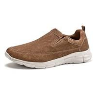 Mens Slip-On Loafers Comfortable Slip Resistant Walking 8004camel