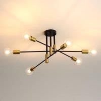 Black Industrial Ceiling Chandelier Light 71x71x32cm