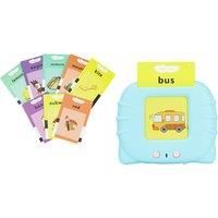 Talking Flash Cards Learning Toys for Toddlers – English Speech Therapy Audible Educational Activity – Preschool Learning Interactive Gift for Kids