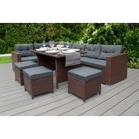 9-Seater Rattan Corner Sofa Set & 582 Litre Storage Box!