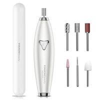 TOUCHBeauty Electric Nail Files Kit, Manicure and Pedicure Nail Drill Kit Machine Set with 6 Attachment Professional Adjustable Speed for Gel Nails, Acrylic Nails, Polishing Nail Care, Exfoliating