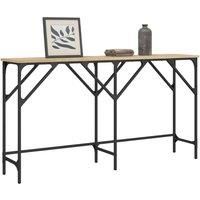 Console Table Sonoma Oak 140x29x75 cm Engineered Wood