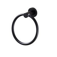 Towel Ring Bathroom Hand Towel Holder Contemporary Style 304 Black