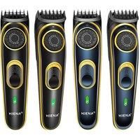 Rechargeable Electric Hair Trimmer - Black & Blue