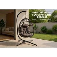 Contemporary Rattan Hanging Egg Chair!