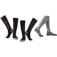 Women's Orange Rechargeable Heated Socks Featuring Battery Pack