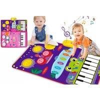 Kids 2 In 1 Piano And Drum Musical Mat Toy - Green