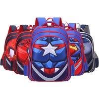 Superhero Inspired 3D Children'S Book Bag - 2 Sizes, 5 Options