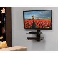 Sanus Wall Mount Component Shelving - 2 Shelves - Model No:VF3012-B1 - BLACK-NEW