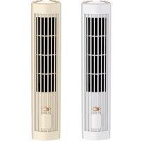 3-Speed Mini Tower Fan - Khaki Or White