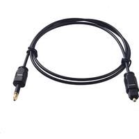 OD2.2 black PE jacket toslinkto MINI toslink fiber optic cable