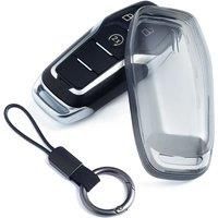Black Transparent Smart Car Key Fob Case Cover Keychain For Ford Fusion Explorer Edge F150 Mustang