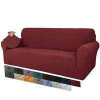 Creative Jacquard Couch Covers for Seater, MAXIJIN 3 1-Piece (3 Red)