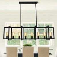 Barbara 8 - Light Black Kitchen Island Pendant