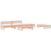 5 Piece Garden Lounge Set Solid Wood Douglas